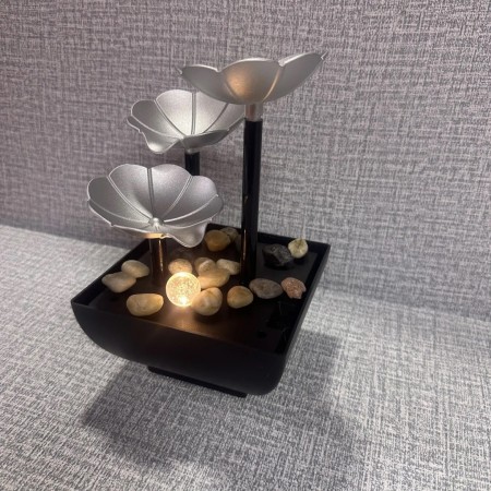 نافورة ليد مع احجار شكل وردة JS3 LED FOUNTAIN 