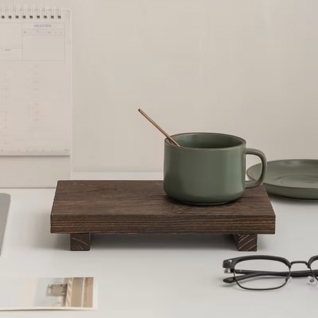 ستاند ديكور خشب مع رجلين