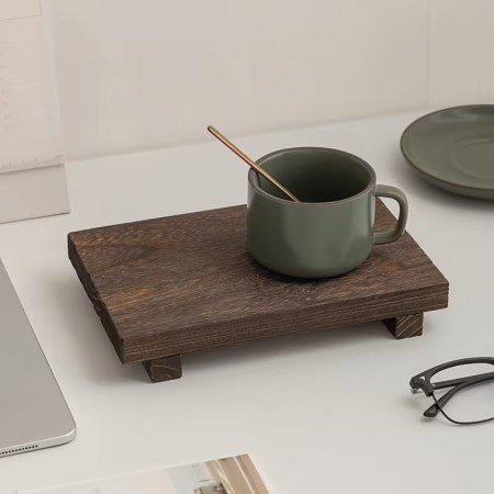 ستاند ديكور خشب مع رجلين