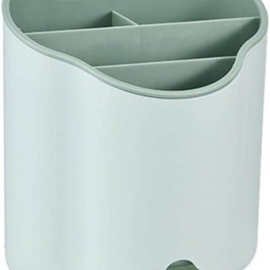 حمالة معالق مع سكاكين بلاستيك ملون  happy.vdl 