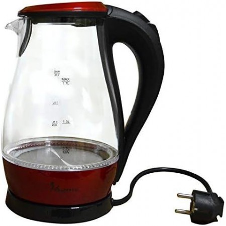 سخان ماء 1.8 لتر كهرباء زجاج قمقم/كمكم Clever HHB1765 سخان ماء 1.8 لتر كهرباء زجاج قمقم/كمكم Clever HHB1765