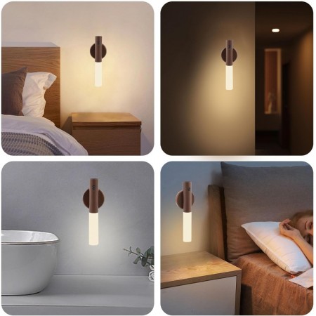 مصباح ليلي مستشعر ذكي لمبة ديكور مغناطيس W80 AI مصباح ليلي مستشعر ذكي لمبة ديكور مغناطيس W80 AI