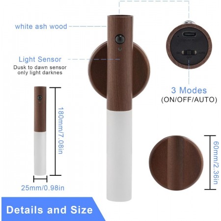 مصباح ليلي مستشعر ذكي لمبة ديكور مغناطيس W80 AI مصباح ليلي مستشعر ذكي لمبة ديكور مغناطيس W80 AI