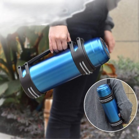 تيرموس حجم كبير 2 لتر / ثيرموس / حافظة مياه ساخن بارد ستانلس غطاء لف 1/2 تيرموس حجم كبير 2 لتر / ثيرموس / حافظة مياه ساخن بارد ستانلس غطاء لف 1/2