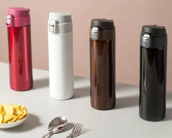 حافظة مياه ساخن بارد ستانلس غطاء كبس 500 مل  af079-5 / تيرموس / ثيرموس