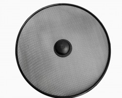 غطاء طنجرة / قلاي - مقلاة شبك اسود ستانلس مع يد 30 سم