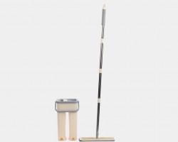 ممسحة مع دلو - سطل تنظيف حجم وسط مع عصارة داخلية وممسحة اضافية