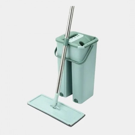 ممسحة مع دلو - سطل تنظيف حجم وسط مع عصارة داخلية وممسحة اضافية