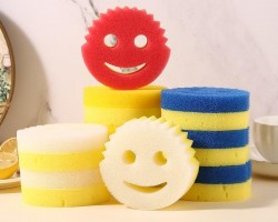 طقم ليف جلي - ليفة تنظيف سمايل قطعتين  - 2 قطعة 2609-16