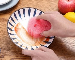 طقم ليف جلي - ليفة تنظيف سمايل قطعتين  - 2 قطعة 2609-16