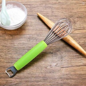 خفاقة يدوية ستانليس يد مقبض سيليكون 