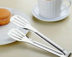 ملقط / ملاقط تقديم طعام - سلطة - كيك ستانلس ستيل اشكال 20 سم