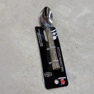 طقم معالق ستانليس صغير حز ذهبي 6 قطع FASHION W50-6