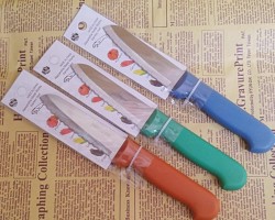 سكين خضار و وفواكه ايام زمان كروم ثقيل ويد بلاستيك من تايجر TIGER