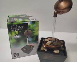 نافورة ليد مع احجار شكل شكل ابريق اسود JS2 LED FOUNTAIN 