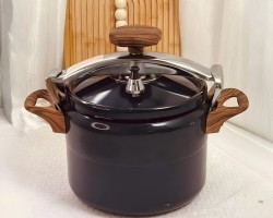 طنجرة ضغط جرانيت اسود ثقيل صب 18 لتر اسود 18L-BLACK 