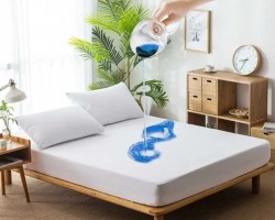 ملف واقي فرشة ماجين / مجين مقاس مفرد بشكير 180×200+30 سم