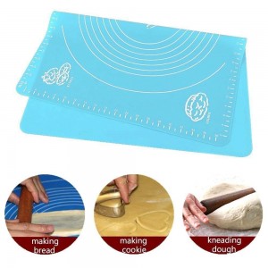 جلده عجين معجنات قياسات تحضير عجين سيليكون 24 سم × 24 سم حجم صغير