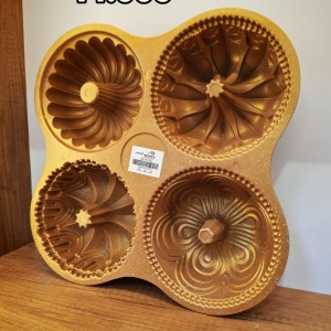 قالب كعك عيد معدن جرانيت اربعة 4 عيون 31 × 31 + 5.5 سم