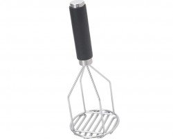 هراسة بطاطا ستانلس  يد بلاستيك ثقيل