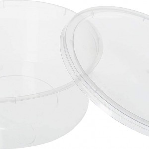 طقم علب بلاستيك شفاف لحفظ الطعام 10 قطع ( مستطيل - مدور )