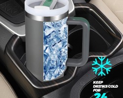 كاس حافظة حرارة ستانليس مع يد