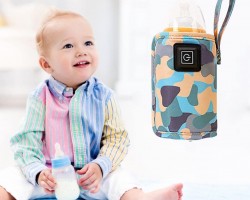 مدفئ زجاجات الأطفال جهاز محمول لتسخين ببرونة حليب MGTU