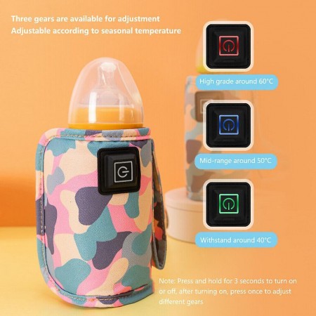 مدفئ زجاجات الأطفال جهاز محمول لتسخين ببرونة حليب MGTU