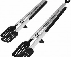 ملقط للسلطة / لحوم سيليكون اسود ثقيل 26 سم ملقط للسلطة / لحوم سيليكون اسود ثقيل 26 سم