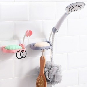 حامل صابون وتعليق مرش - الدش- الحمام متعدد الوظائف مع علاقات للبشاكير