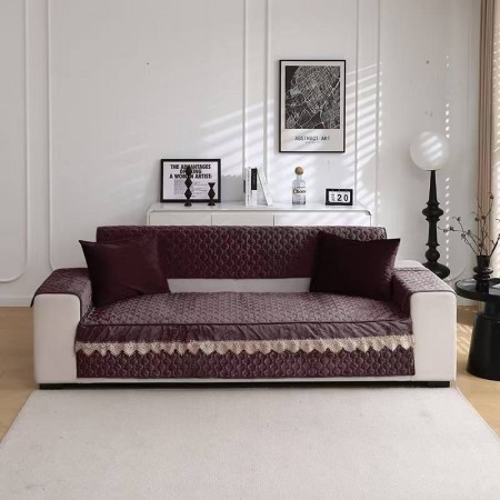 طقم شرشف سجلون شمواه ارضية لاصقة مع دانتيل 