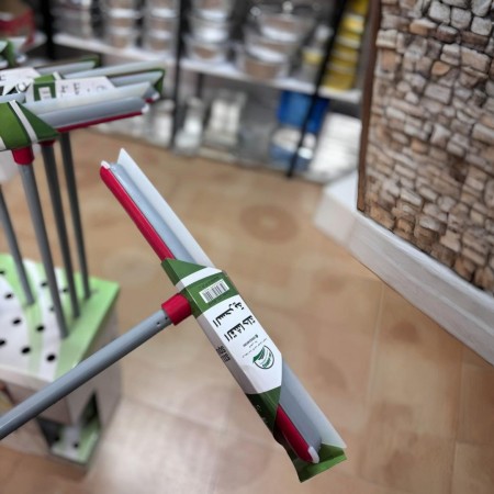 قشاطة سيلكون السحرية 30 سم مع عصا معدن JQ-8945