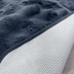 طقم دعسات حمام 3 قطع مربعات فرو ارنب