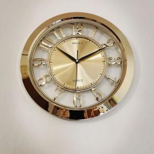 ساعة حائط ذهبي مع ارقام انجليزية كبيرة ذهبي 40 سم BOALA ساعة حائط ذهبي مع ارقام انجليزية كبيرة ذهبي 40 سم BOALA