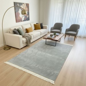 سجاد بوهيمي صيني 180 × 270 سادة حرير بصمة / موج نافر ارضية لاصق -سكني فاتح سجاد بوهيمي صيني 180 × 270 سادة حرير بصمة / موج نافر ارضية لاصق -سكني فاتح