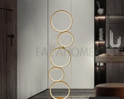 سايد لامب دوائر ذهبية مع انارة LED حجم كبير 125 سم