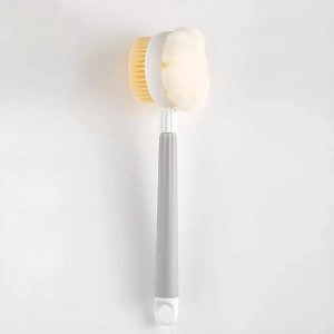 فرشاة استحمام للجسم مع ليفة يد طويل