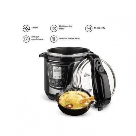 طنجرة ضغط 6 لتر المنيوم 8 برامج بتكنولوجيا التحكم الذكي RAF177