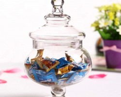 طقم مضايف كاندي 3 قطع زجاج سويت صناعة مصرية