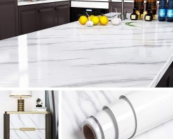 رول تلزيق لاصق ماربل جديد 45 سم × 2 متر