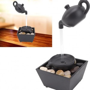 نافورة ليد مع احجار شكل شكل ابريق اسود JS2 LED FOUNTAIN 