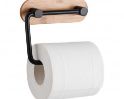 حمالة لفاف محارم رول خشب بامبو تلزيق ابيض D32-9 حمالة لفاف محارم رول خشب بامبو تلزيق ابيض D32-9