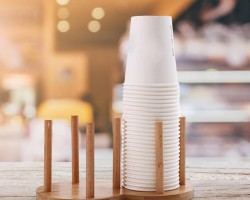 حمالة / ستاند عمدان بامبو كاسات  7 عمدان