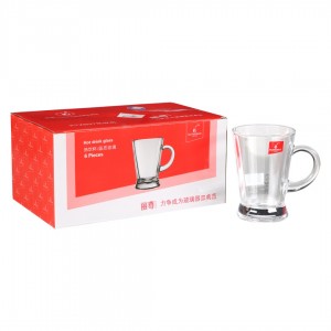 طقم كاسات شاي مخصر مع ايد 6 قطع BLINKMAX