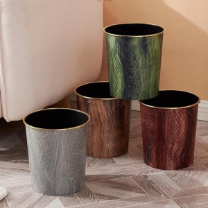 سلة مهملات نفايات بلاستك صغير حيف ذهبي 22.5 × 23 سم / سطل / دلو مهملات حجم صغير