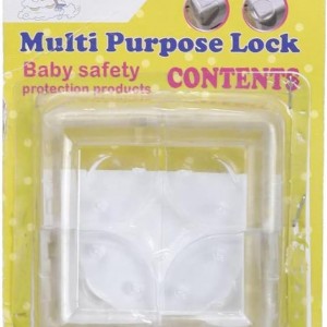  زوايا اكريليك حماية للاطفال - زوايا المكتب - الخشب - 4 قطع