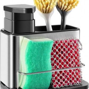 مصبنة مع حمالة / ستاند مصفاة معالق نوريستا ستانليس 2 عيون D13-4