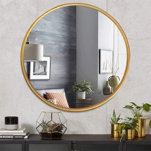 مراة اطار ذهبي المنيوم 50 سم