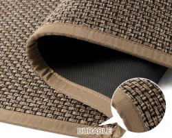 دعسه مدخل جلد مع خيش كاروهات عرضي مقاس 50 × 80 سم