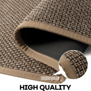 دعسه مدخل جلد مع خيش كاروهات عرضي مقاس 50 × 80 سم